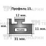 Склиз Polaris 15 профиль, 1445 мм (черный) 15-57.00-0-02-01, арт. 15-57.00-0-02-01, Garland Склиз Polaris 15 профиль, 1445 мм (черный) 15-57.00-0-02-01, арт. 15-57.00-0-02-01, Garland