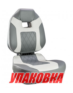 Кресло складное мягкое FISH PRO II с высокой спинкой, цвет черный/серый (упаковка из 2 шт.)