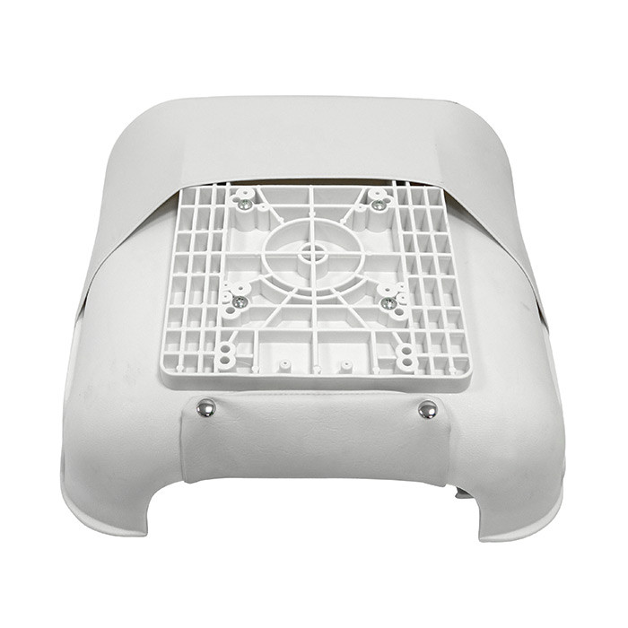 Сиденье пластмассовое складное с подложкой Deluxe All Weather Seat, бело-чёрное, арт. 75113WC,          Newstarmarine 