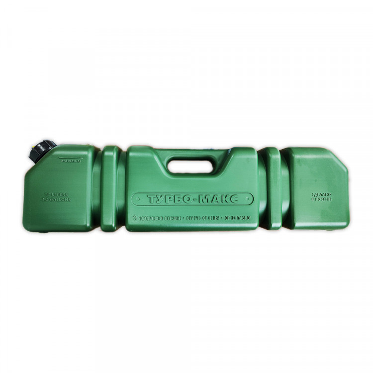 Канистра Экстрим Турбо Макс 12 л 12 л, хаки, арт. kan-turbo-max-GR-ts,          Технохим 