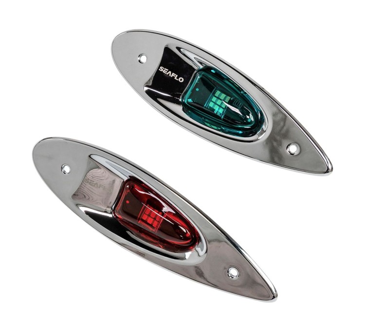 Огни ходовые, нержавеющий корпус, SeaFlo, арт. SFNL023PS04,          SeaFlo 