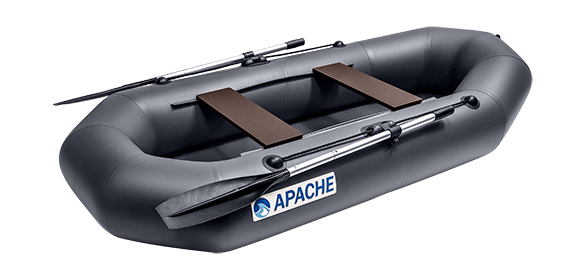 Надувная лодка ПВХ, APACHE 260 графит, арт. 4603725300903,          APACHE 