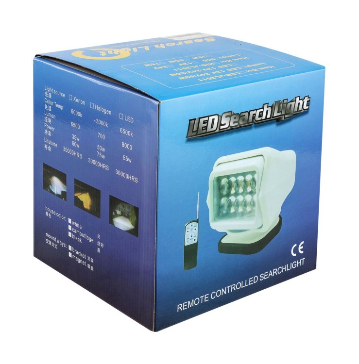 Прожектор с дистанционным управлением белый, 9-32В, 3500лм, арт. LT_YK01W,          Litu Light 