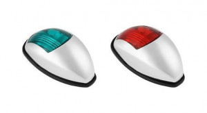 Огни ходовые светодиодные, комплект, серебристый пластик, 10-30 В