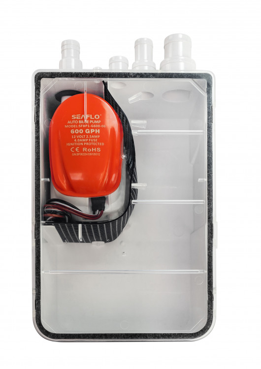 Бак откачки воды из душа 600 GPH, 12 В, SeaFlo, арт. SFBP1G60007,          SeaFlo 