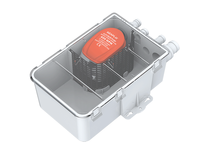 Бак откачки воды из душа 600 GPH, 12 В, SeaFlo, арт. SFBP1G60007,          SeaFlo 