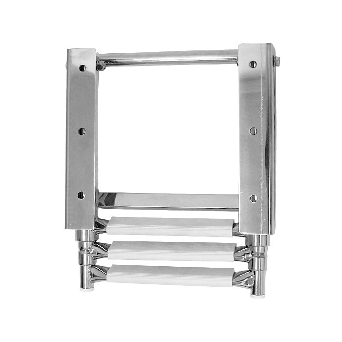 Трап телескопический выдвижной, 3 белых ступени (ширина 272 мм.), арт. 10269425,  