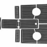 Комплект палубного покрытия для Феникс 510BR, тик черный, с обкладкой, Marine Rocket 