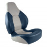 Кресло складное мягкое FISH PRO, цвет серый/синий (упаковка из 2 шт.) 