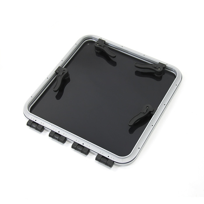 Люк палубный распашной низкопрофильный Фрегат 547x547 R42.5, арт. 030874T,          Техномарин 