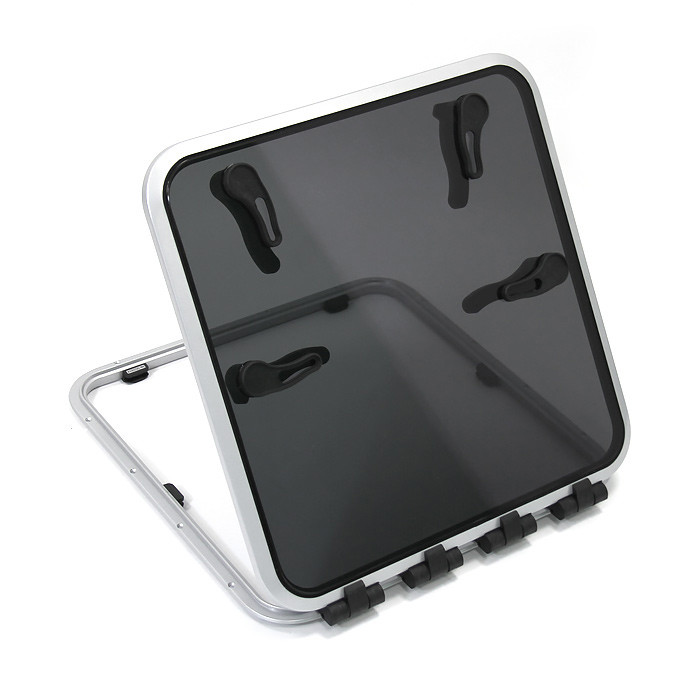 Люк палубный распашной низкопрофильный Фрегат 547x547 R42.5, арт. 030874T,          Техномарин 