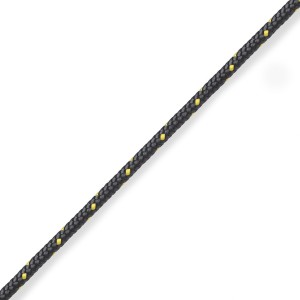 ТРОС ИЗ ВЕКТРАНА И ПОЛИЭСТЕРА VECTRAN, 3 мм ЧЕРНЫЙ/ЗОЛОТОЙ, 200 м