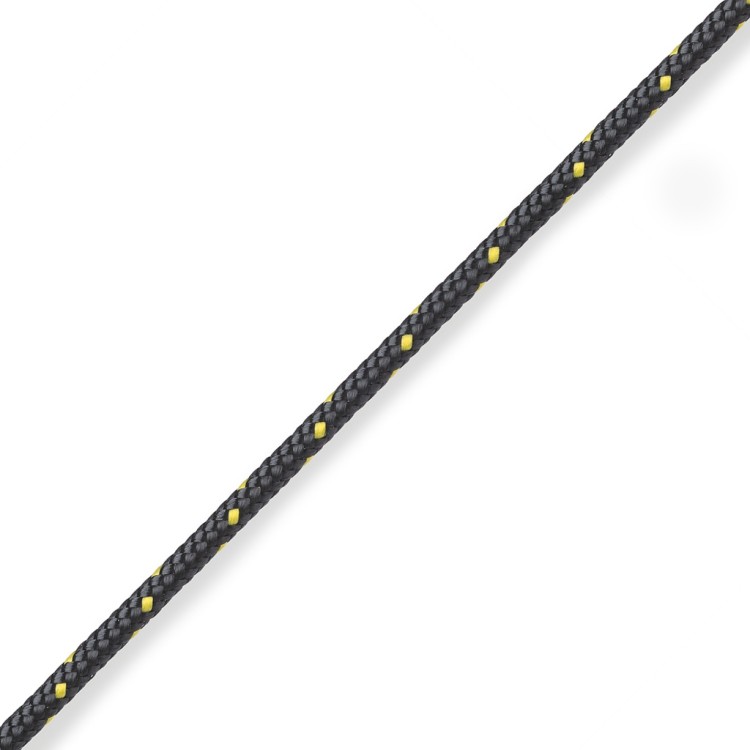 ТРОС ИЗ ВЕКТРАНА И ПОЛИЭСТЕРА VECTRAN, 3 мм ЧЕРНЫЙ/ЗОЛОТОЙ, 200 м, арт. 10247115,          Marlow 