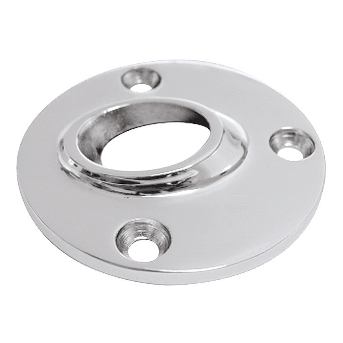 Основание леера 25.4мм, круглое низкое, наклон 60 град, арт. 0616-0125,          CIM 