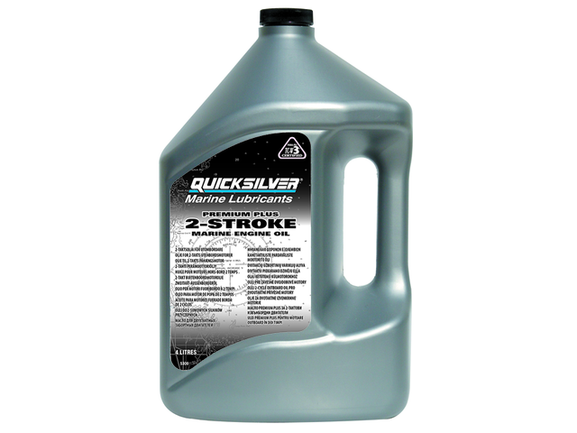Масло Quicksilver Premium Plus TC-W3 (2х тактное) (4л), арт. 858027QB1,          МАСЛО/СВЕЧИ 