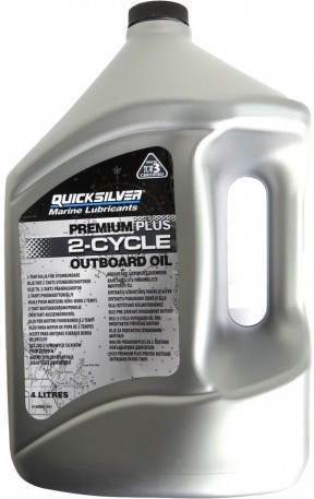 Масло Quicksilver Premium Plus TC-W3 (2х тактное) (4л), арт. 858027QB1,          МАСЛО/СВЕЧИ 