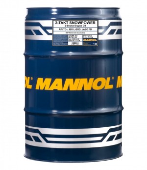  Масло моторное MANNOL 2-Takt Snowpower ( 60 L),  7201-60  