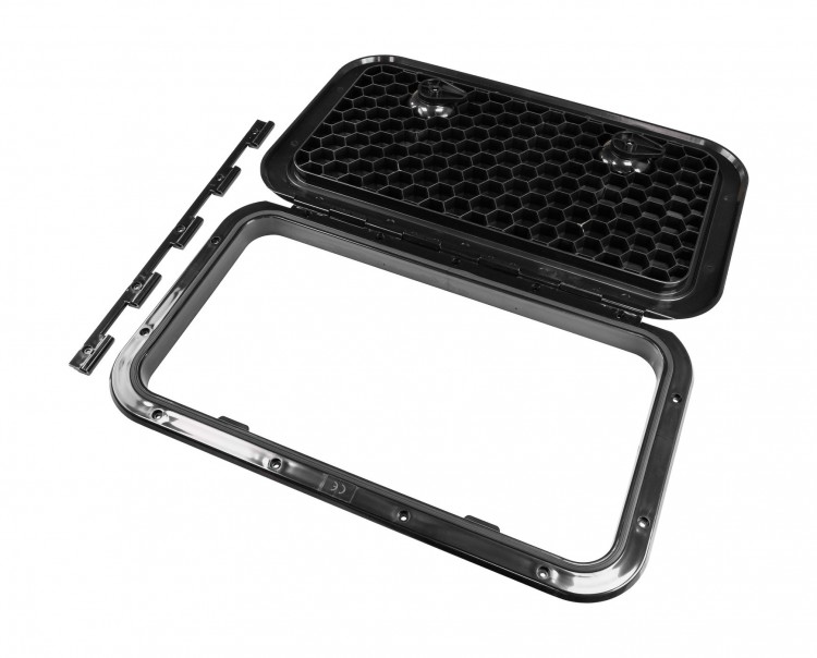 Люк смотровой 357 х 606 мм, черный, арт. SP2739,          CAN-SB 