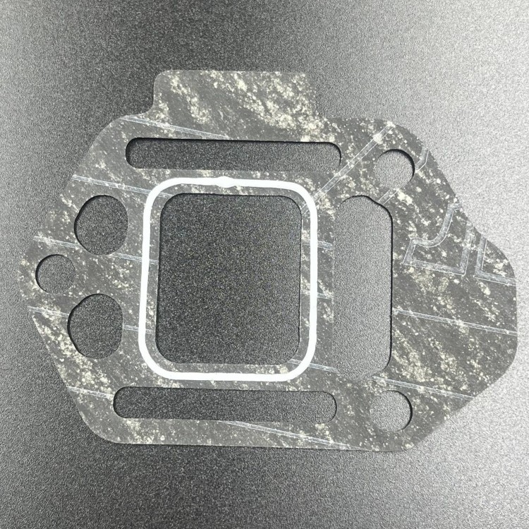 Прокладка трубы выхлопа Yamaha 40V, 50H (Yamaha) (RAC), арт. 6h4-41134,          YAMAHA 