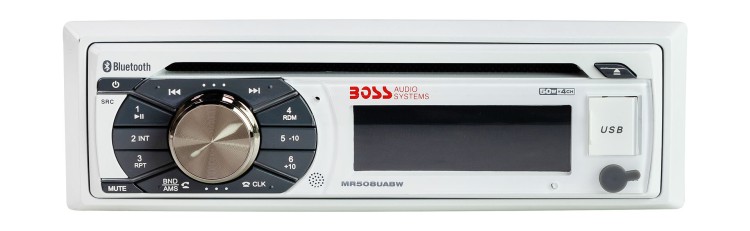 Морская магнитола 1DIN BOSS MR508UABW, арт. MR508UABW,          Boss Audio 
