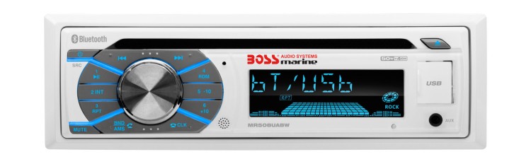 Морская магнитола 1DIN BOSS MR508UABW, арт. MR508UABW,          Boss Audio 