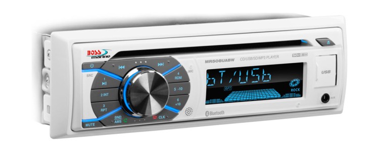 Морская магнитола 1DIN BOSS MR508UABW, арт. MR508UABW,          Boss Audio 