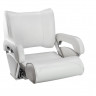 Кресло с перекидной спинкой и болстером Twin 46 Flip Up, обивка белый винил, арт. 15102W-MR,          MARINE ROCKET 