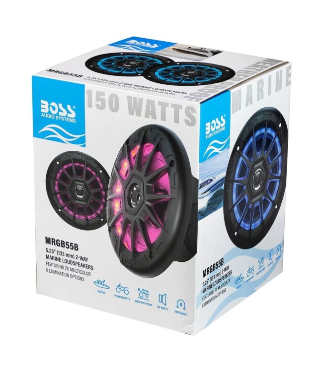 Морская акустика BOSS MRGB55B (упаковка из 9 шт.), арт. MRGB55B_pkg_9,          Boss Audio Systems 
