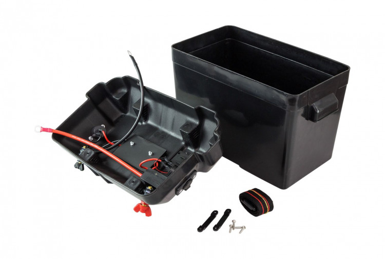 Ящик для АКБ 335х185х225 мм, с клеммами и прикуривателем, арт. C11537,          Easterner  Ящик для АКБ 335х185х225 мм, с клеммами и прикуривателем, арт. C11537,          Easterner