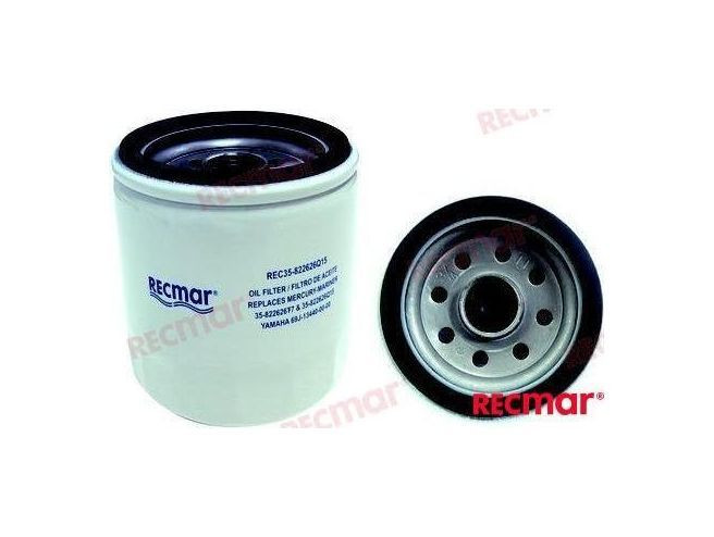 Фильтр масляный Yamaha F150/200/225/250/FX-1800 , арт. 69J1344001_RM,          Recmar 