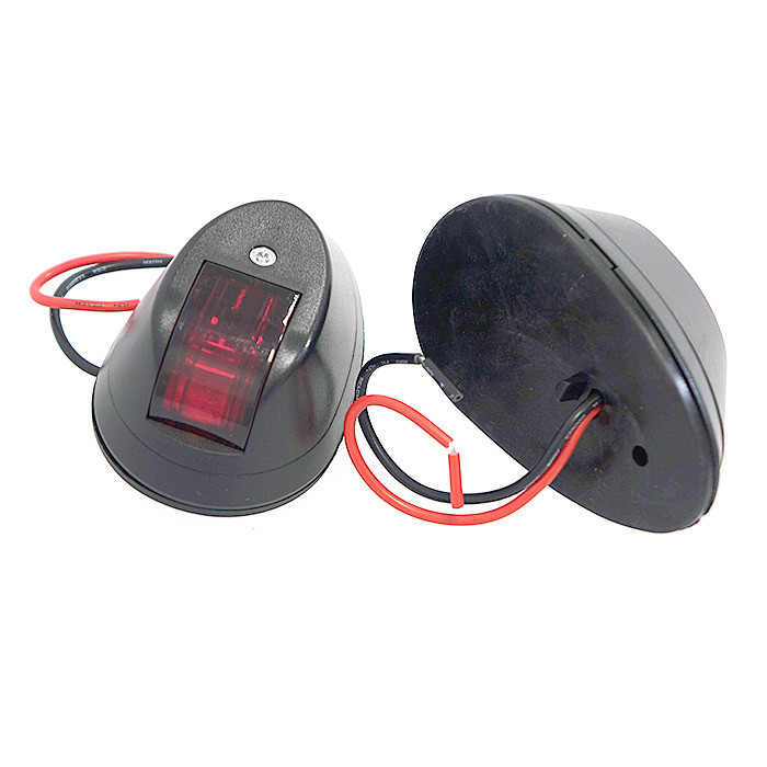 Огни бортовые 55х90 мм, черный корпус, арт. C91003-1,          Easterner 