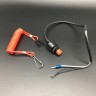 Кнопка аварийной остановки двигателя с чекой Yamaha 9.9-250, F4-350 (PREMARINE), арт. 6E9-82575-02-K,          PREMARINE 