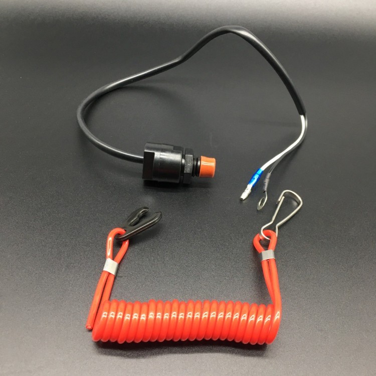 Кнопка аварийной остановки двигателя с чекой Yamaha 9.9-250, F4-350 (PREMARINE), арт. 6E9-82575-02-K,          PREMARINE 