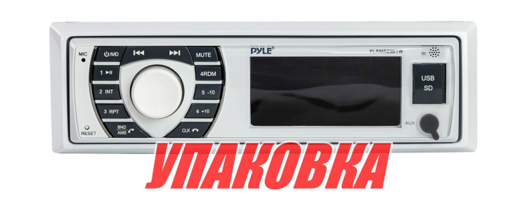 Морская магнитола 1DIN PYLE PLMR23BTW (упаковка из 4 шт.) 