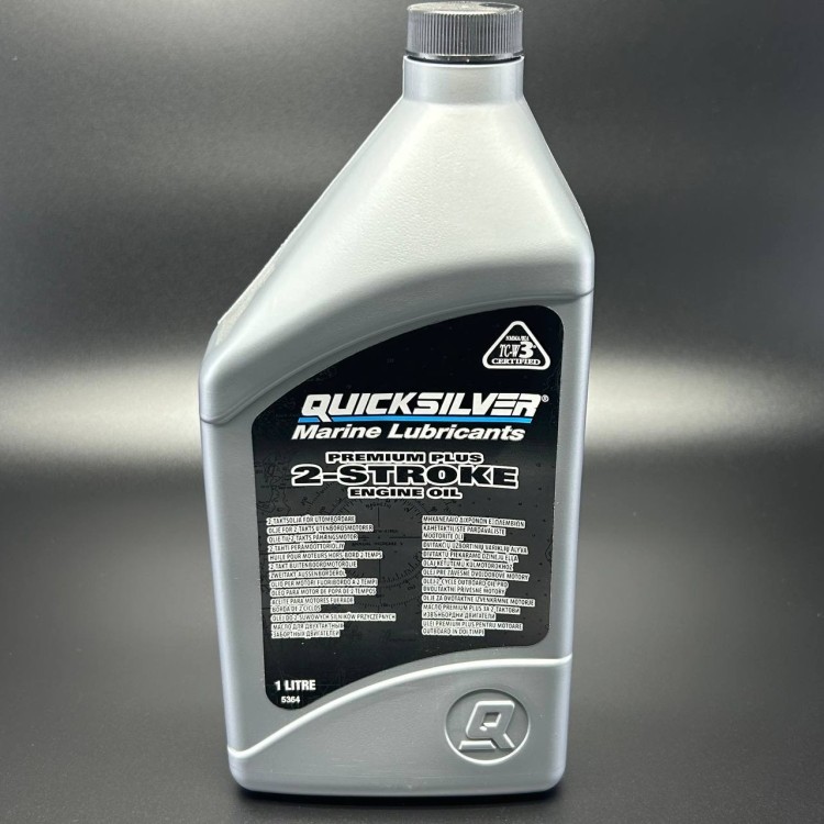 Масло Quicksilver Premium Plus TC-W3 (2х тактное) (1л), арт. 858026QB1,          МАСЛО/СВЕЧИ 