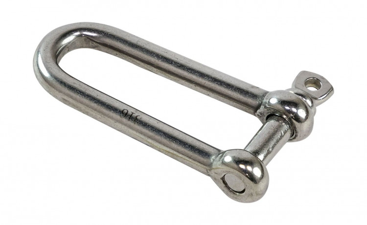 Скоба такелажная длинная, 8 мм, арт. MR070008,          MARINE ROCKET 