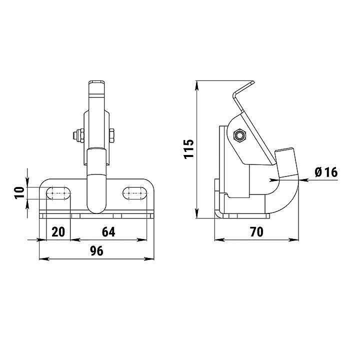 Прицепной крюк для снегохода универсальный, арт. 100201T,          Техномарин 