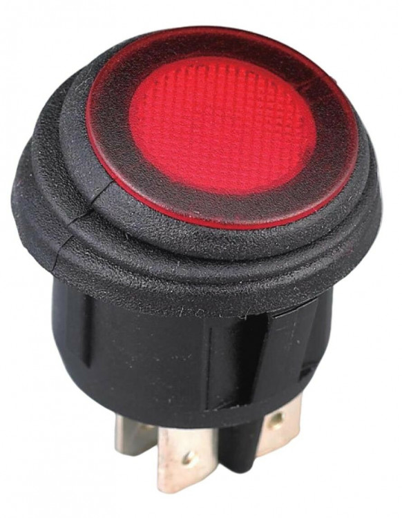 Переключатель двухпозиционный ON-OFF 12 В/21А 3Р с подсветкой, арт. 10119-01,          AAA  Переключатель двухпозиционный ON-OFF 12 В/21А 3Р с подсветкой, арт. 10119-01,          AAA