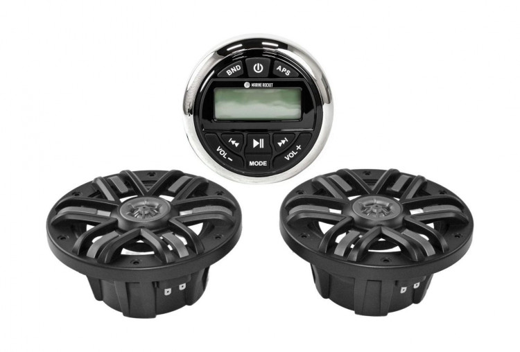 Морская аудиосистема Marine Rocket MRH-833 (комплект 2B), арт. MRH833S65B,          MARINE ROCKET 