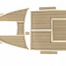 Комплект палубного покрытия для Феникс 560, тик классический, с обкладкой, Marine Rocket 
