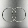 Кольца поршневые, комплект на один поршень Yamaha 55, 75-90 (0.25mm) (Osaka), арт. 688-11604-00-TW,          OSAKA 