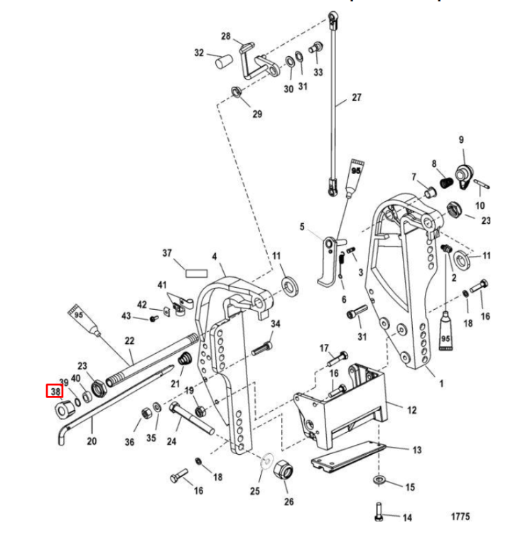 Комплект уплотнений (кольца резиновые) MERCURY 26-60 SEAL KIT (Quicksilver), арт. 19624A1,          MERCURY 