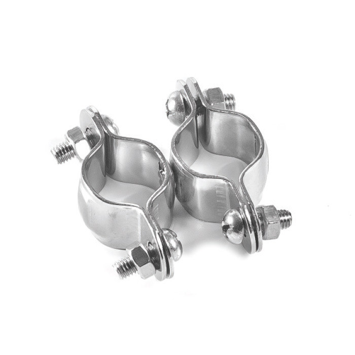 Хомут двойной 25 мм, сталь, арт. 009801,          Homer 