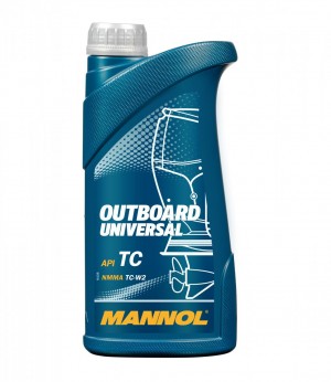 Масло минеральное  2-такт MANNOL Outboard Universal  ( 1л), 7208-1 