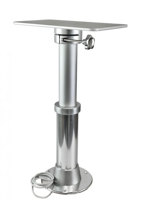 Стойка столешницы электрическая 1 ступень 465-715 мм, основание 250 мм, арт. 12197_G_12,          Barka 