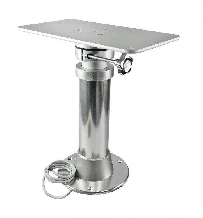 Стойка столешницы электрическая 1 ступень 465-715 мм, основание 250 мм, арт. 12197_G_12,          Barka 