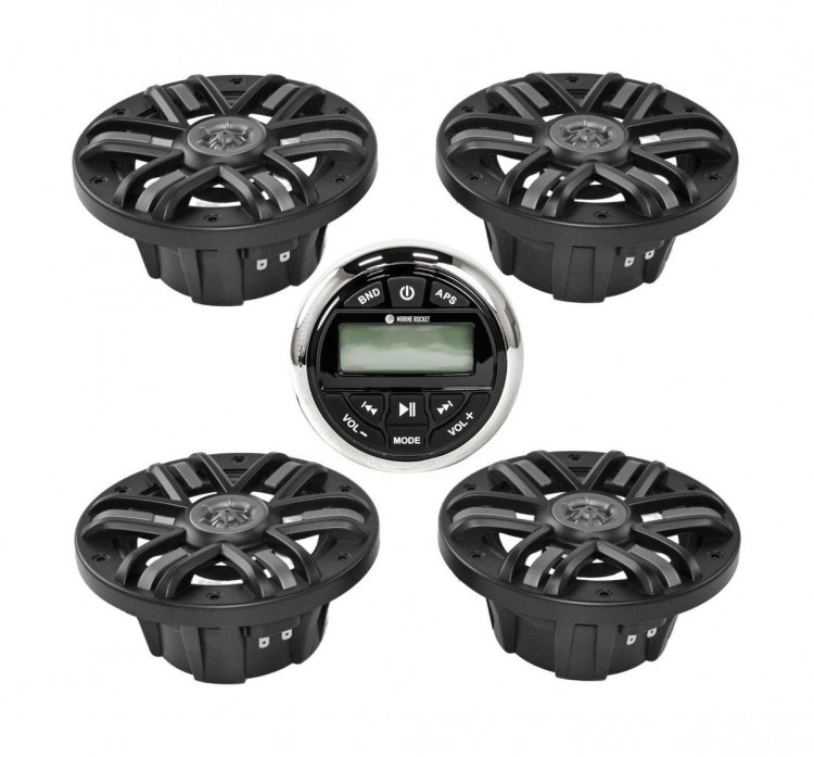 Морская аудиосистема Marine Rocket MRH-833 (комплект 4B), арт. MRH833S65B2,          MARINE ROCKET 