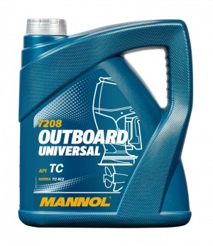 Масло минеральное  2-такт MANNOL Outboard Universal ( 4л), 7208-4     