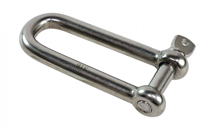 Скоба такелажная длинная, 12 мм, арт. MR070012,          MARINE ROCKET 