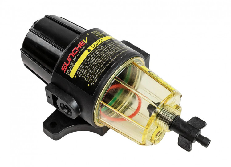 Фильтр топливный с отстойником с фильтрующим элементом 10 мк, арт. OM225_SC,          Marine Rocket 